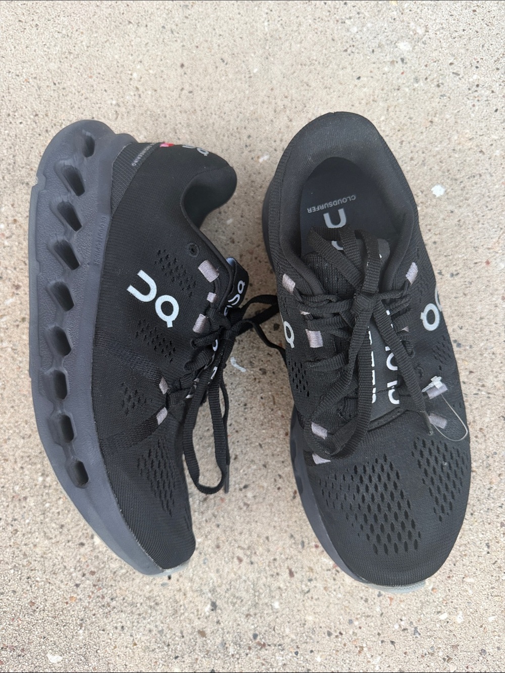 On Running Cloudsurfer women’s Running Shoes - Black with Gray Accents